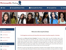 Tablet Screenshot of barranquilladating.com